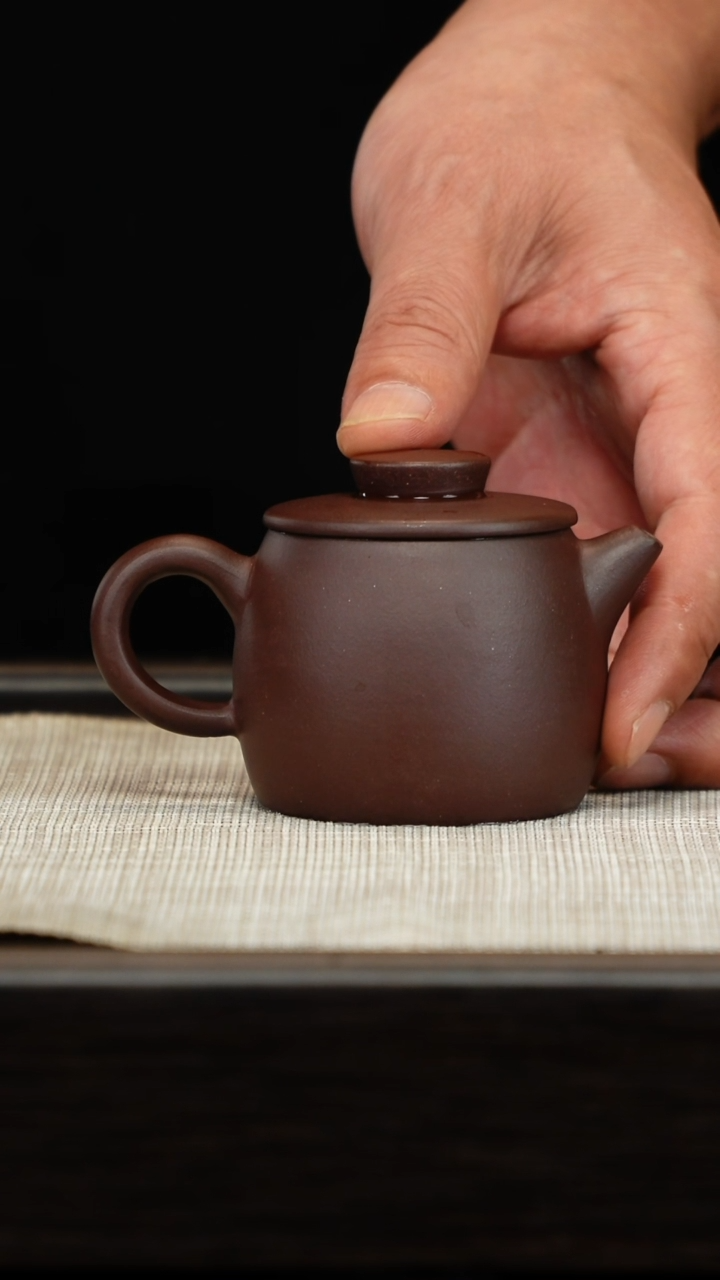 茶壶紫砂老紫泥小巨轮