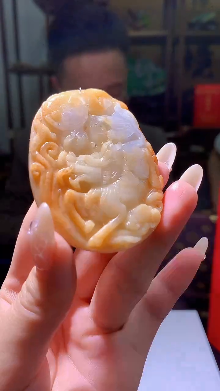 【闪购商品】定制翡翠未镶嵌5143jj-毛货挂件17