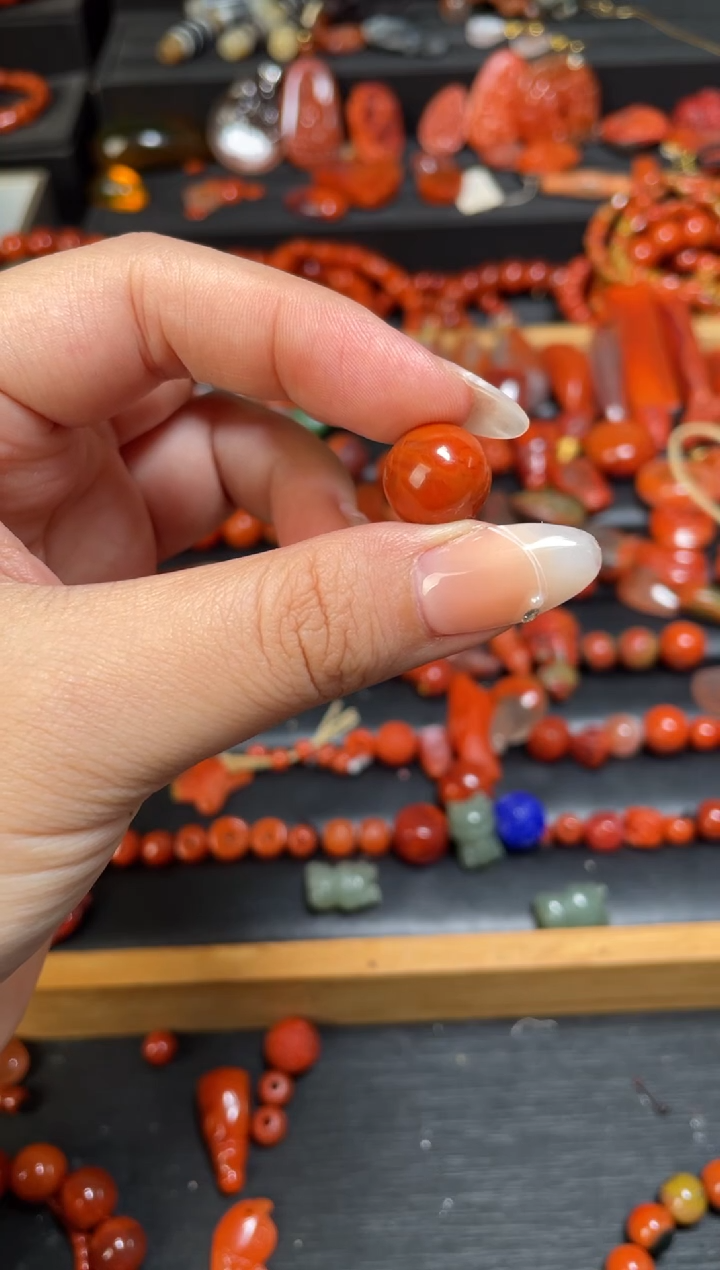 未镶嵌14南红玛瑙配饰---微瑕--12+