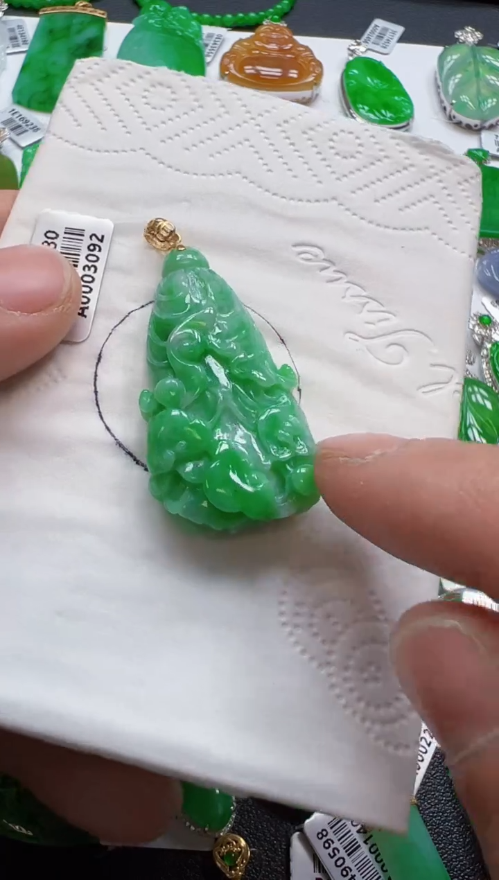 【闪购商品】定制翡翠18K金镶嵌600元