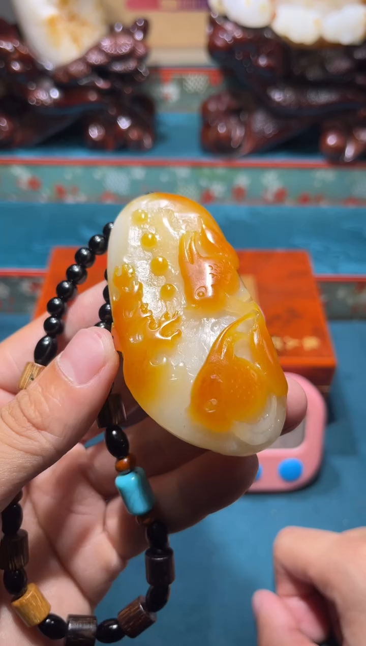 未镶嵌和田玉挂件一**凉1