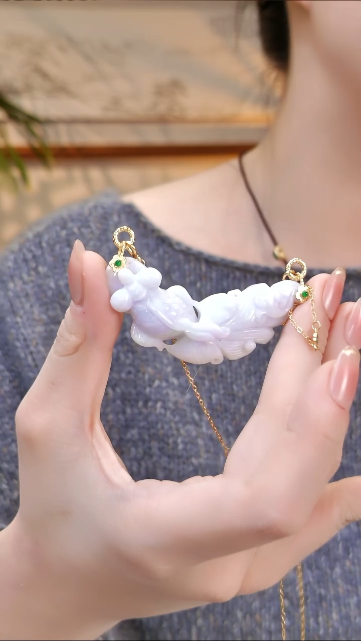 颈饰未镶嵌翡翠国风