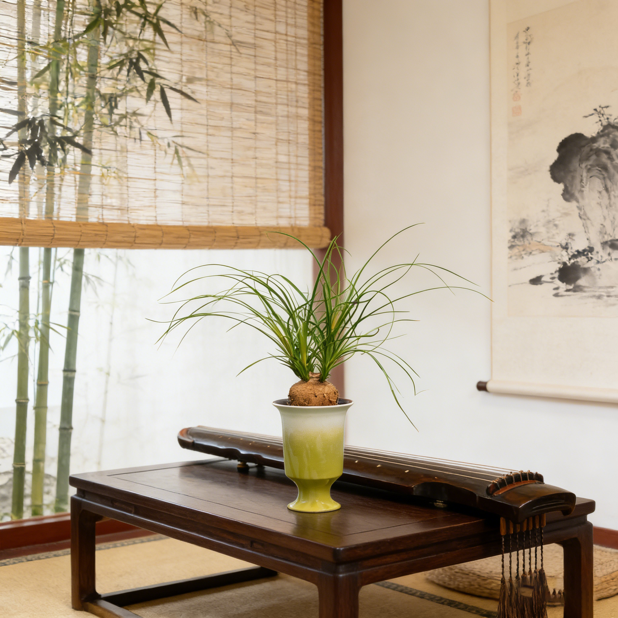 水榭花乡酒瓶兰水培绿植桌面家居好养护简约四季常青