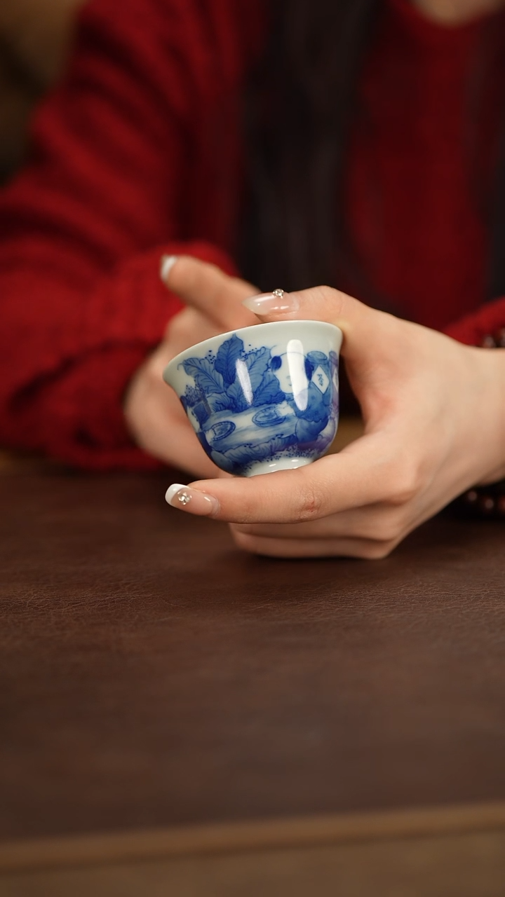 【闪购商品】晓剑窑青花童子杯杯
