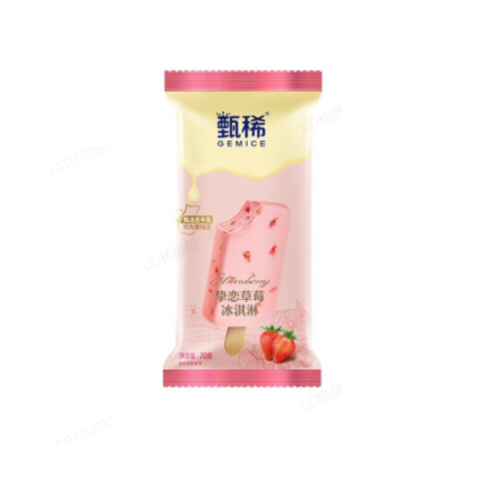 伊利甄稀挚恋草莓冰淇淋70g