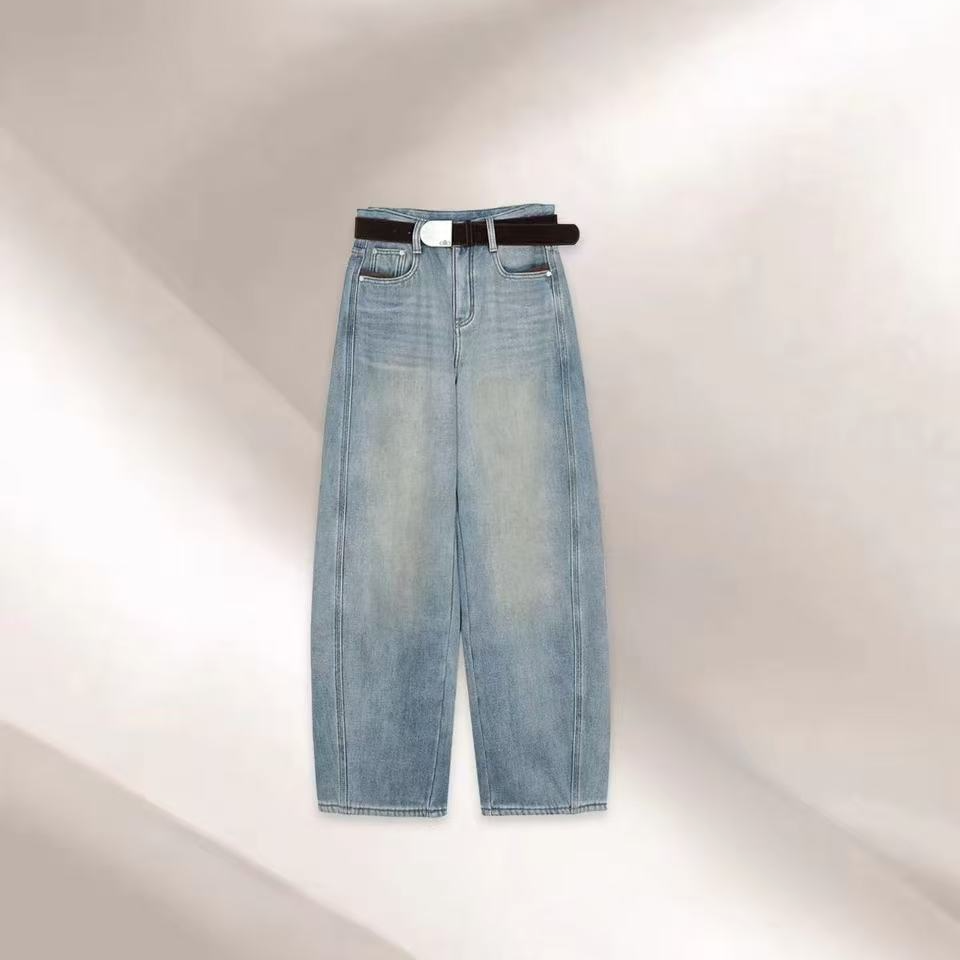 TY/-新款·气质高级感时尚百搭加绒牛仔裤*As 0471