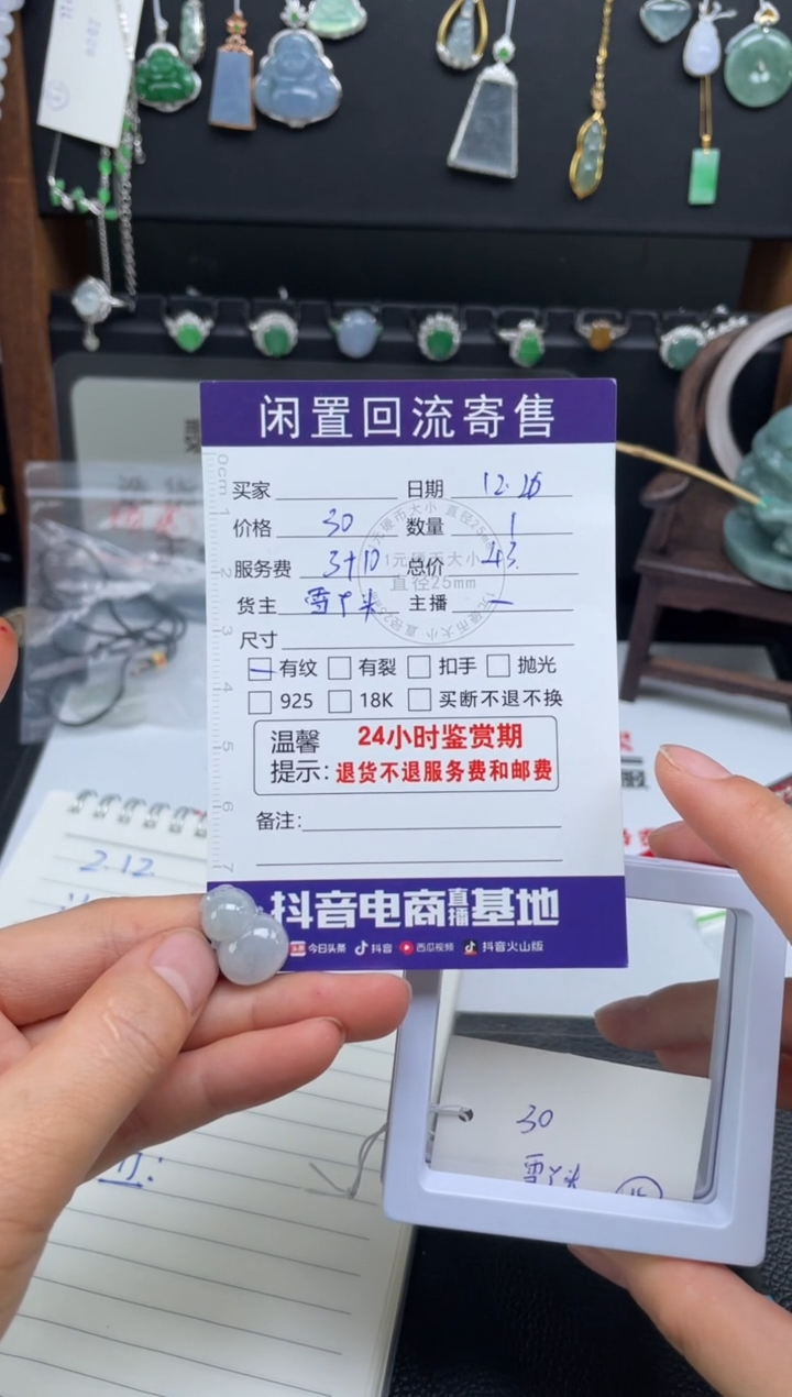 【闪购商品】翡翠颈饰未镶嵌挂件