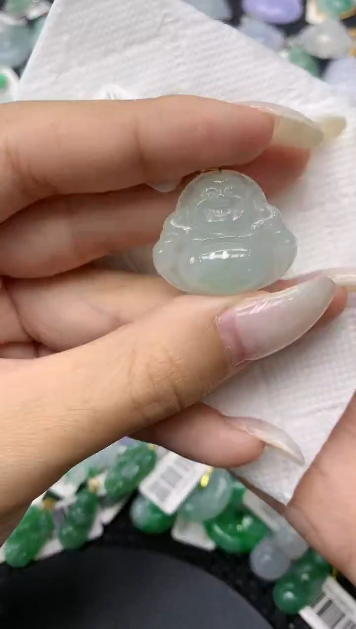 颈饰18K金镶嵌翡翠11111111111