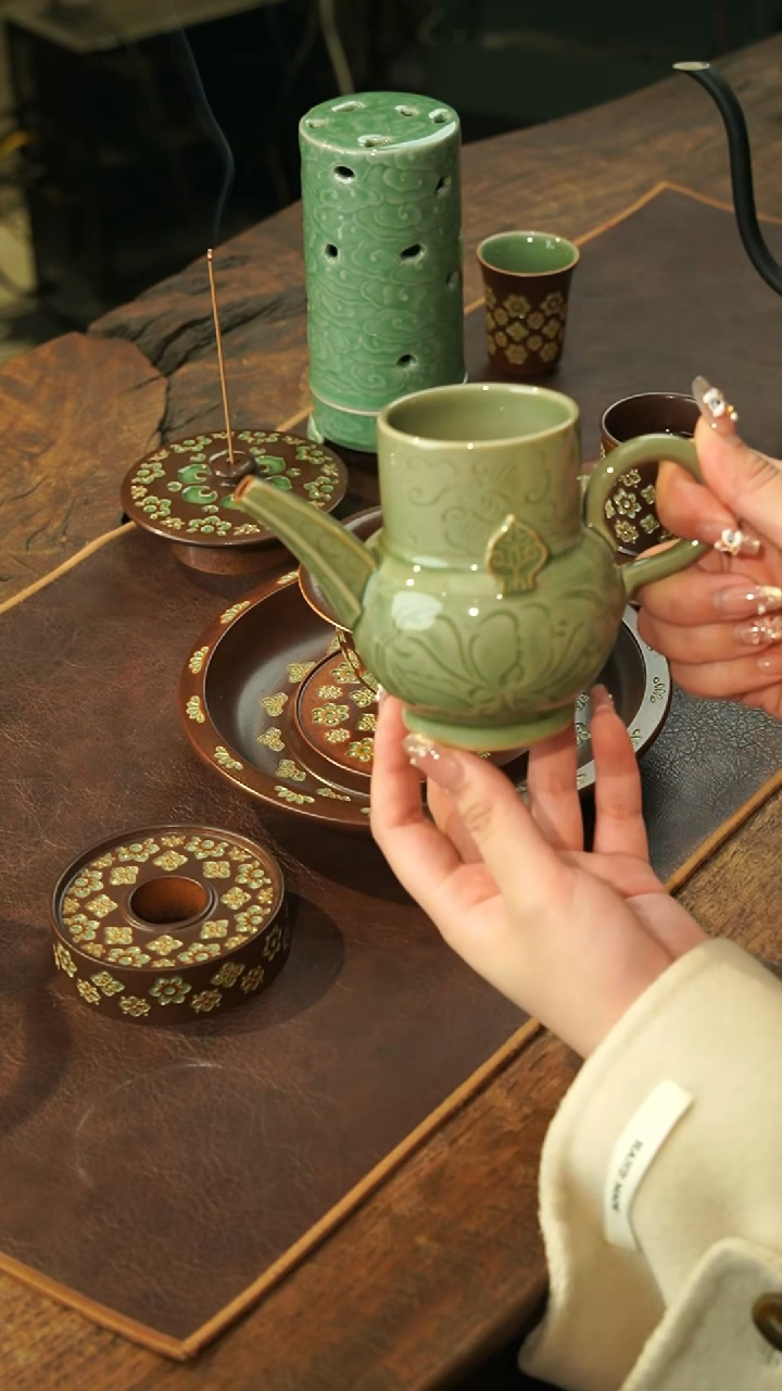 【闪购商品】瓷片瓷茶记 李斌 执壶