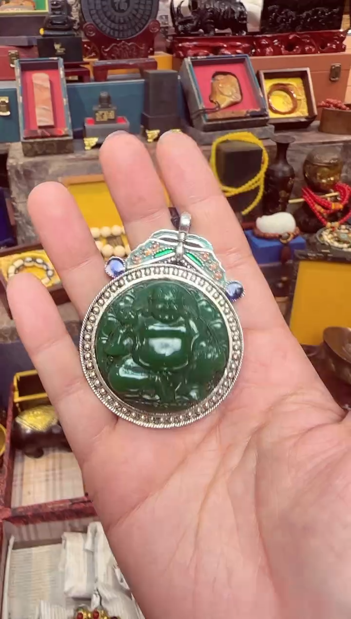 【闪购商品】和田玉（碧玉）吊坠未镶嵌            