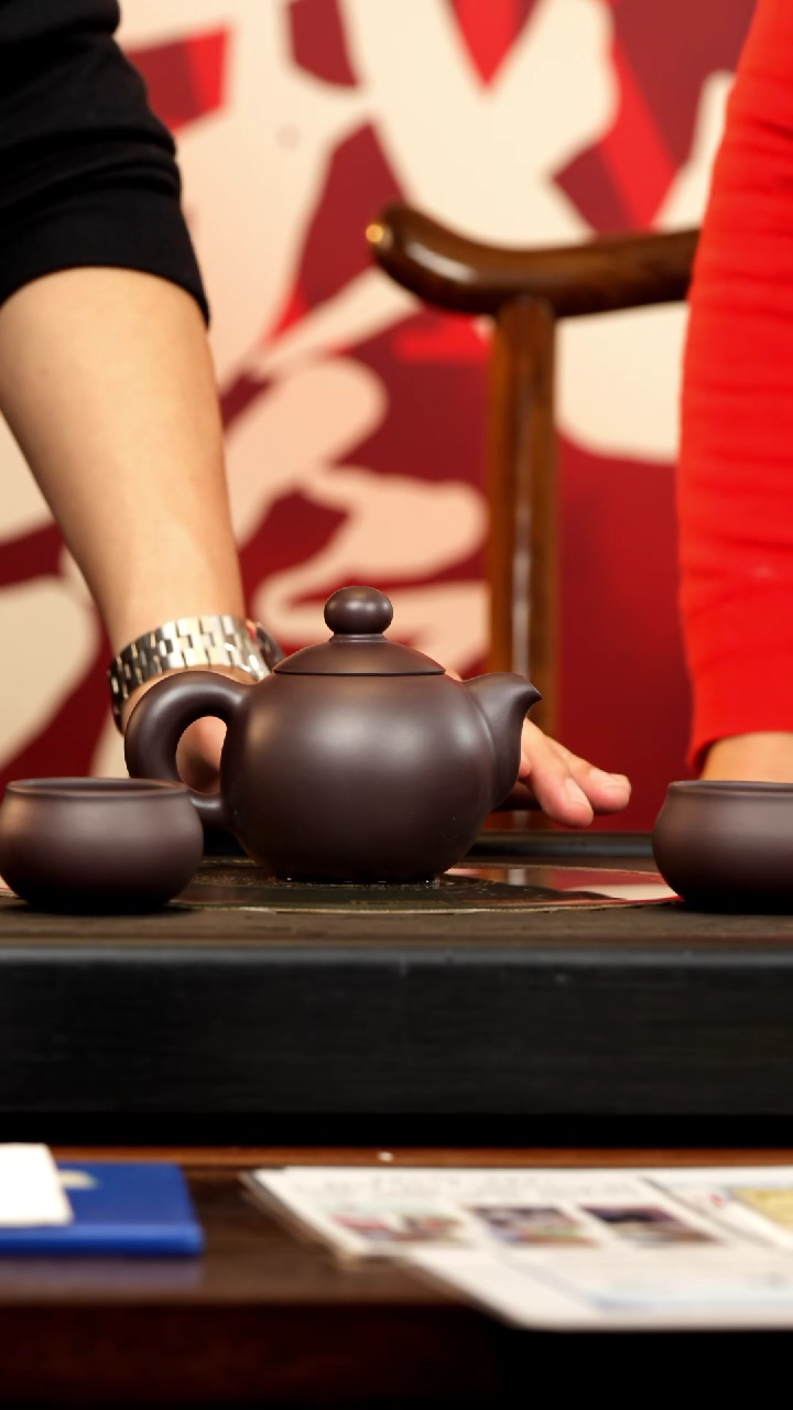 【闪购商品】紫砂茶壶ZCP 黑墩头 芙蓉珠 230cc