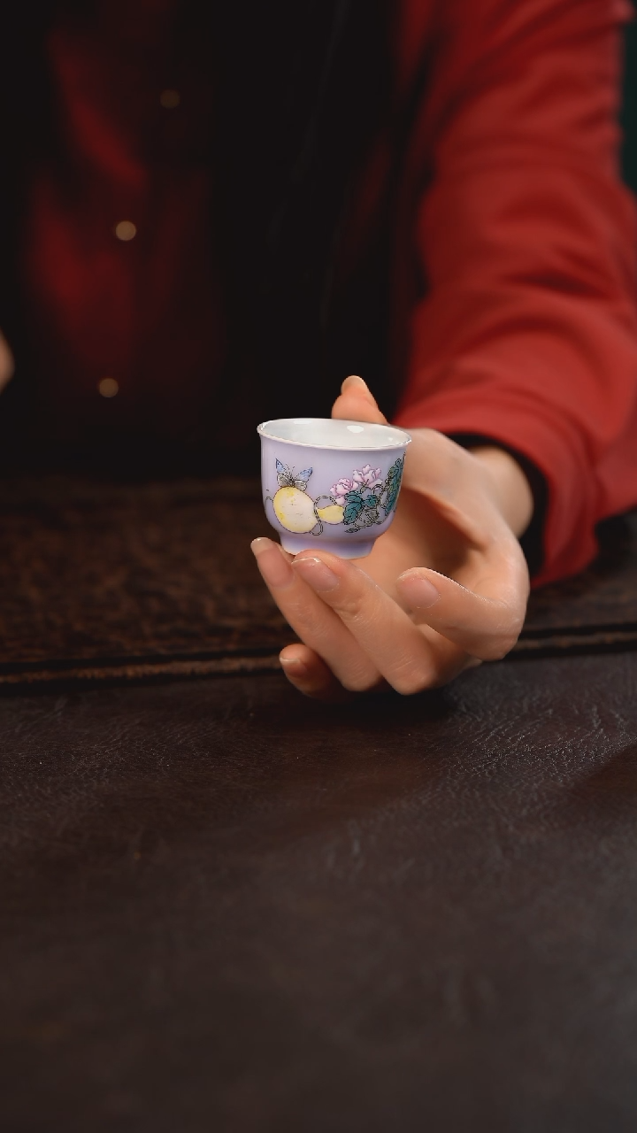 【闪购商品】杯德韶轩紫地黄葫芦小杯