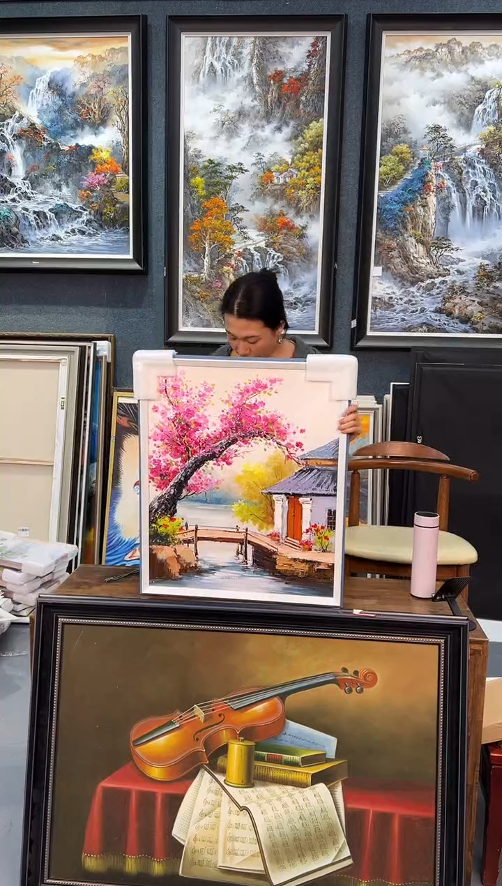 【闪购商品】油画129号 50*60 水乡-手绘油画