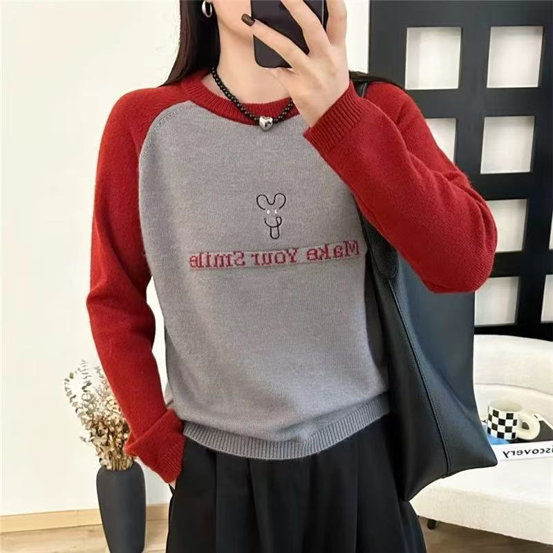 【洛尔专属】83字母套头针织衫LM6686