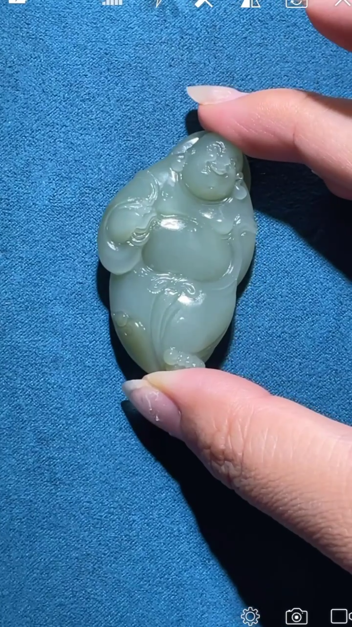 【闪购商品】和田玉XT未镶嵌逍遥佛 吊坠