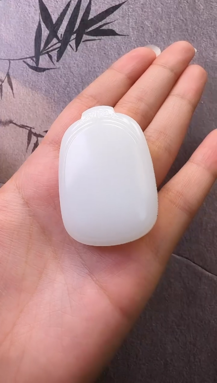 【闪购商品】和田玉颈饰未镶嵌白玉无事牌