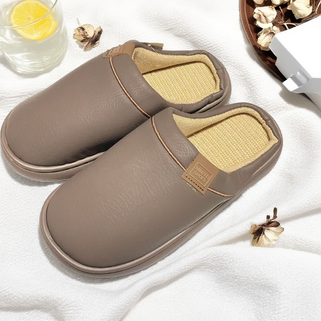 男女士亚麻防滑拖鞋