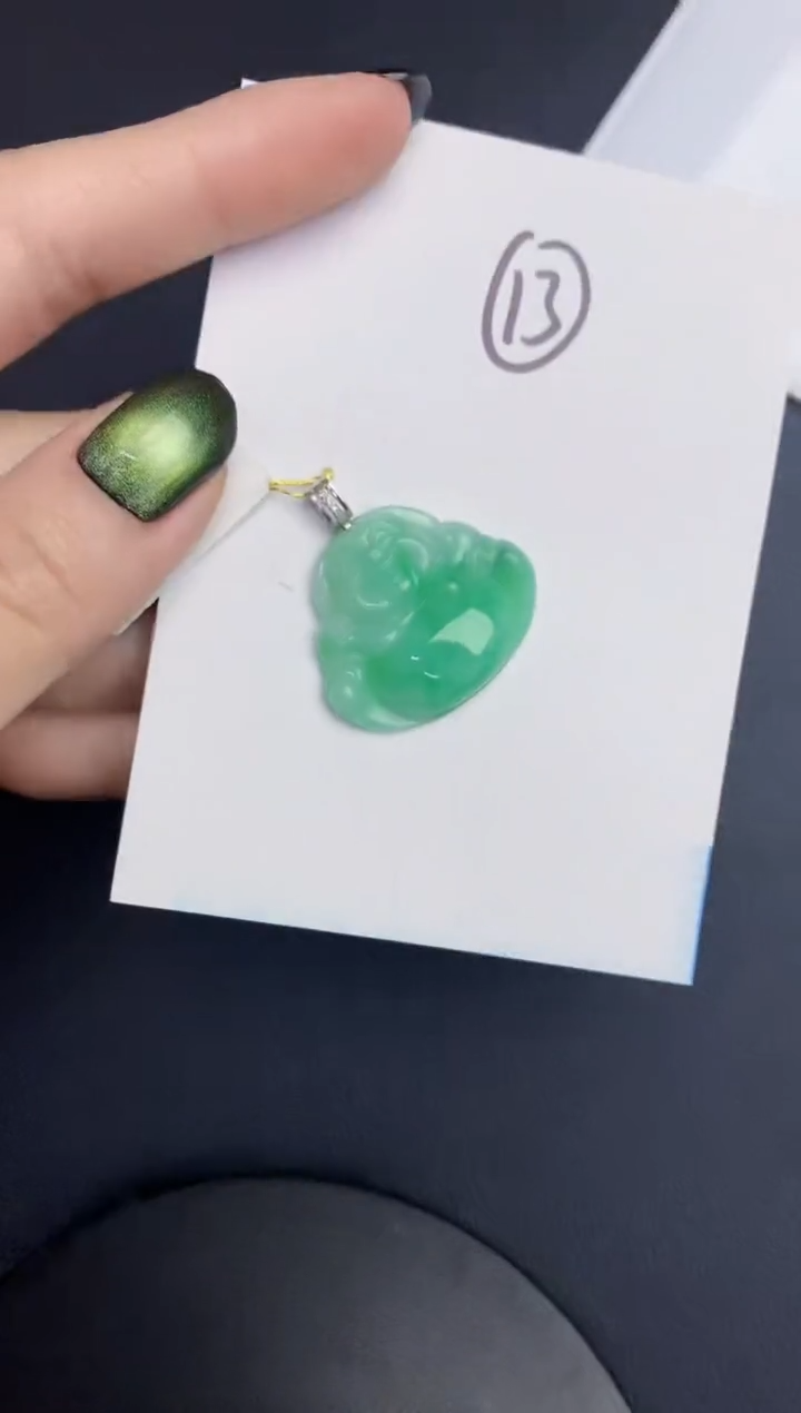 【闪购商品】翡翠颈饰18K金镶嵌0000000000