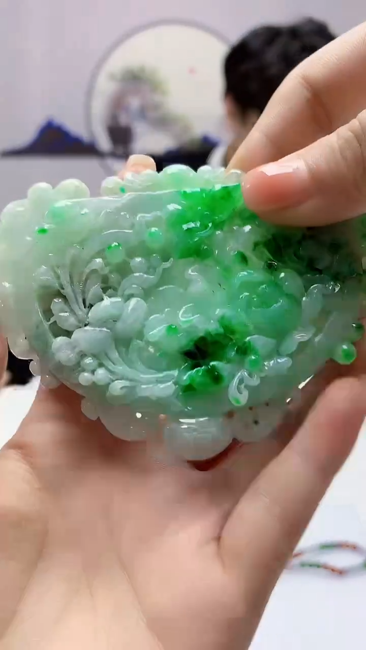 【闪购商品】定制翡翠未镶嵌5145mm-毛货挂件81