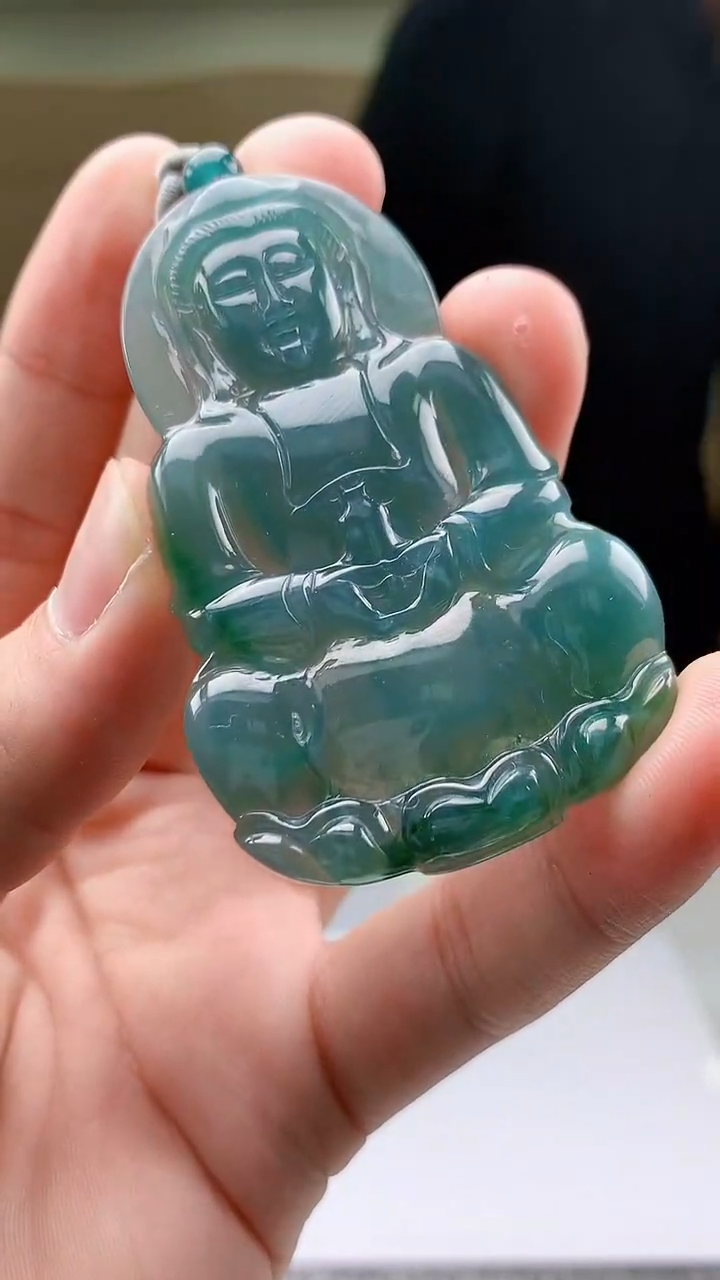 【闪购商品】定制翡翠未镶嵌5145bb-毛货挂件64