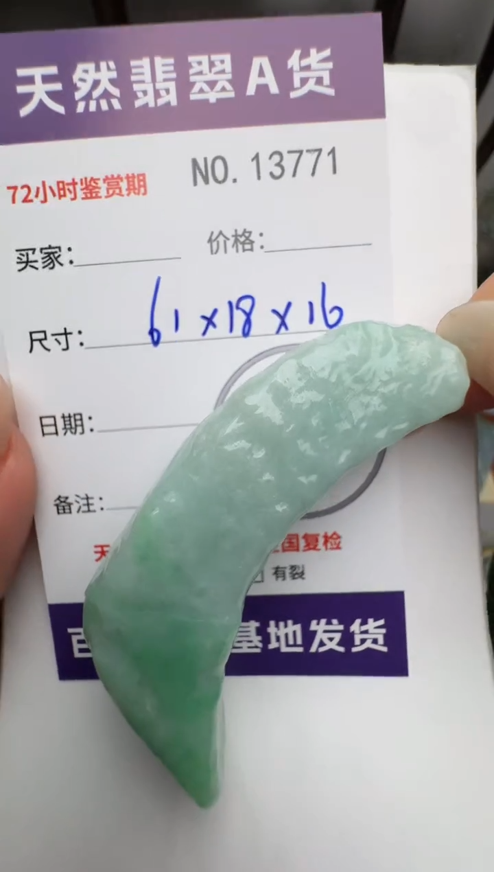【闪购商品】翡翠颈饰未镶嵌原石13771