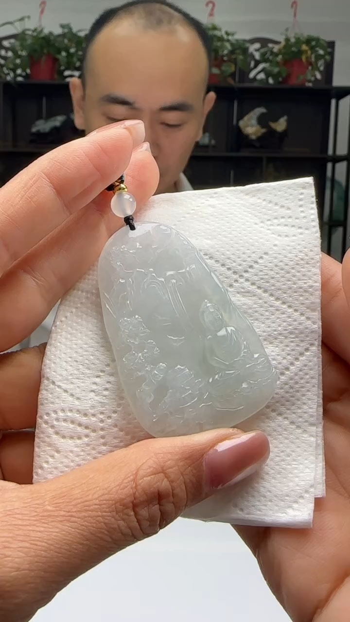 【闪购商品】翡翠颈饰未镶嵌天然翡翠A货吊坠