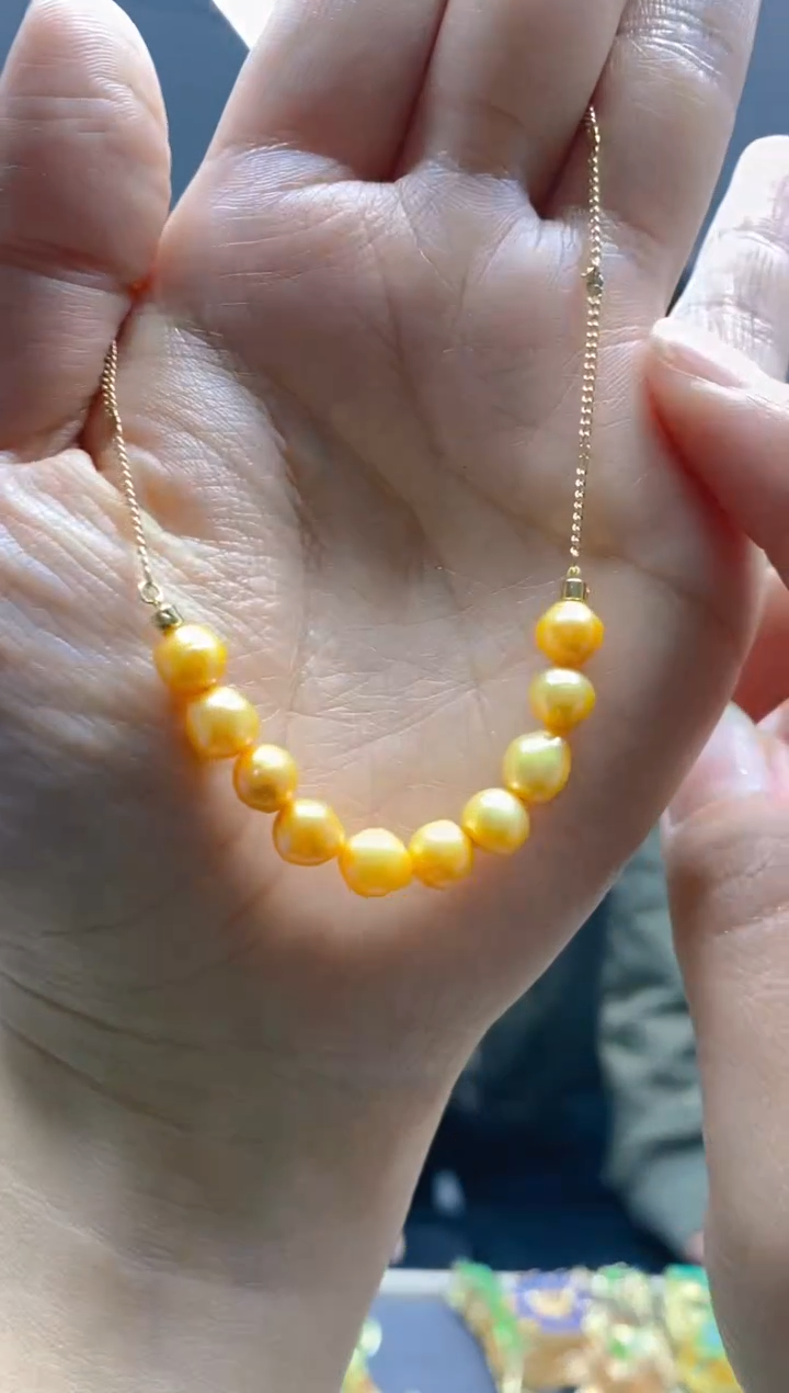 【闪购商品】淡水珍珠耳饰合金0167珍珠锁骨链