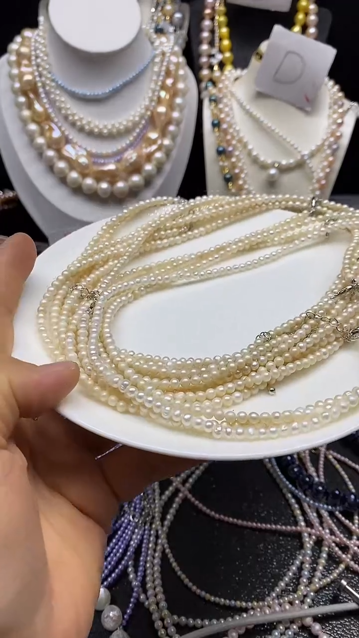 淡水珍珠未镶嵌颈饰多人