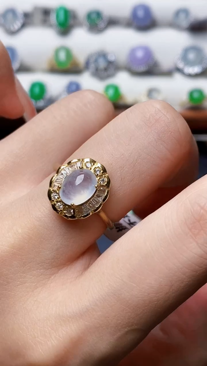 银S925镶嵌戒指翡翠1214