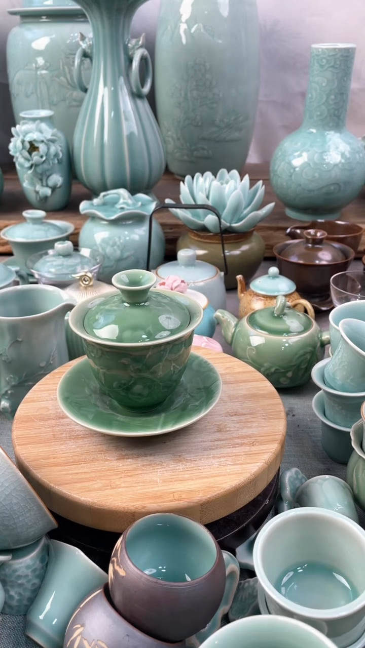 【闪购商品】特价 微瑕 慧仙青瓷
