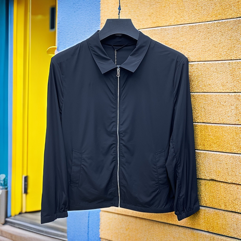 68801春夏男士简约百搭冰凉夹克外套【两色可选】