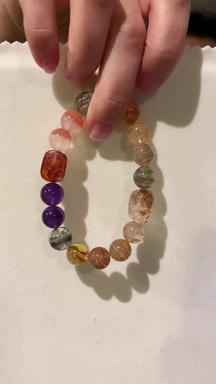【闪购商品】水晶手链未镶嵌紫水晶 绿幽灵 双貔貅 多样性发一