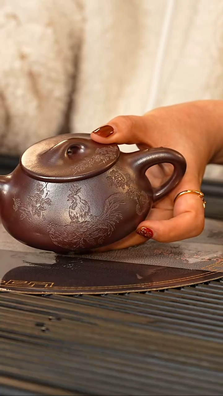 【闪购商品】紫砂茶壶YJB 柴烧 石瓢