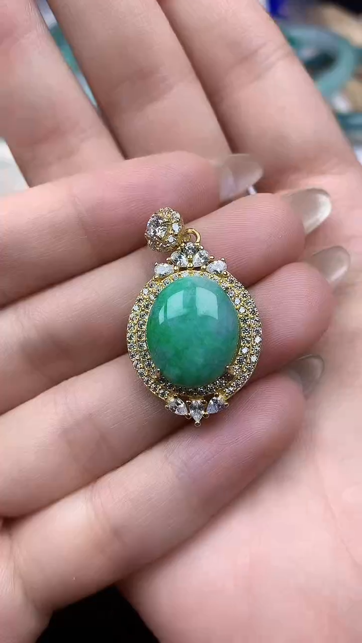 【闪购商品】翡翠颈饰银S925镶嵌颈饰