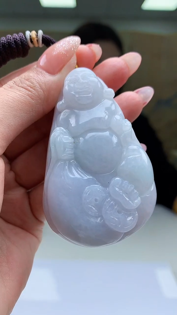 【闪购商品】定制翡翠未镶嵌4829MM-毛货挂件17