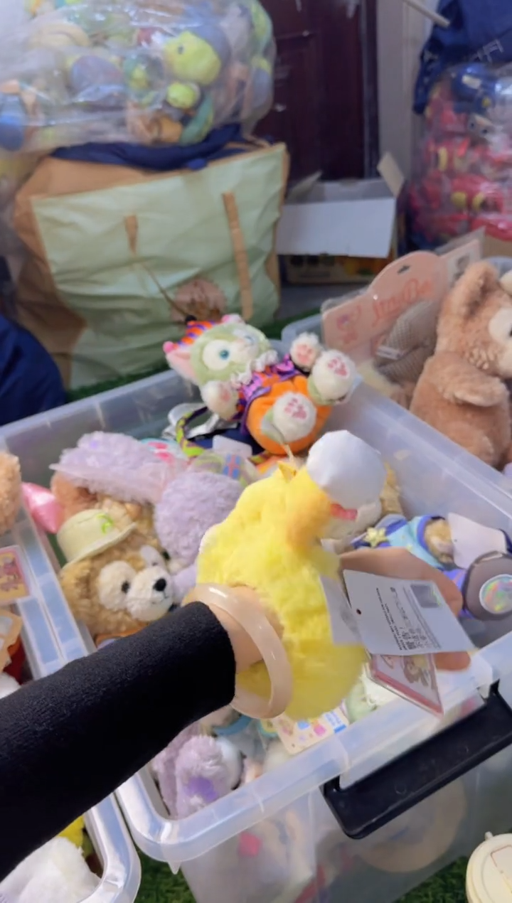 毛绒饼饼毛绒发圈