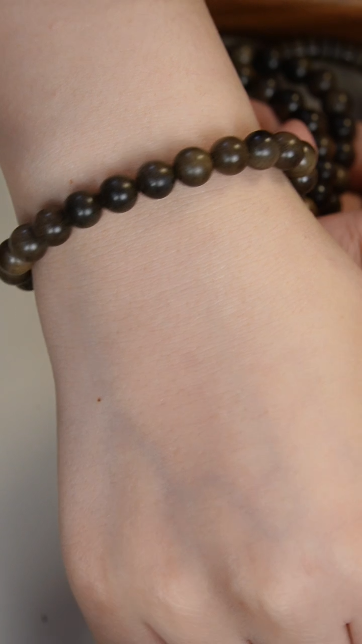 【闪购商品】檀香木手串/手链阴沉老山檀香0.8圆珠单圈