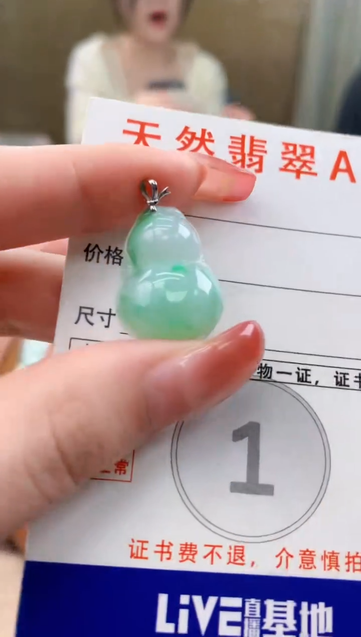 颈饰未镶嵌翡翠天然A货翡翠挂件