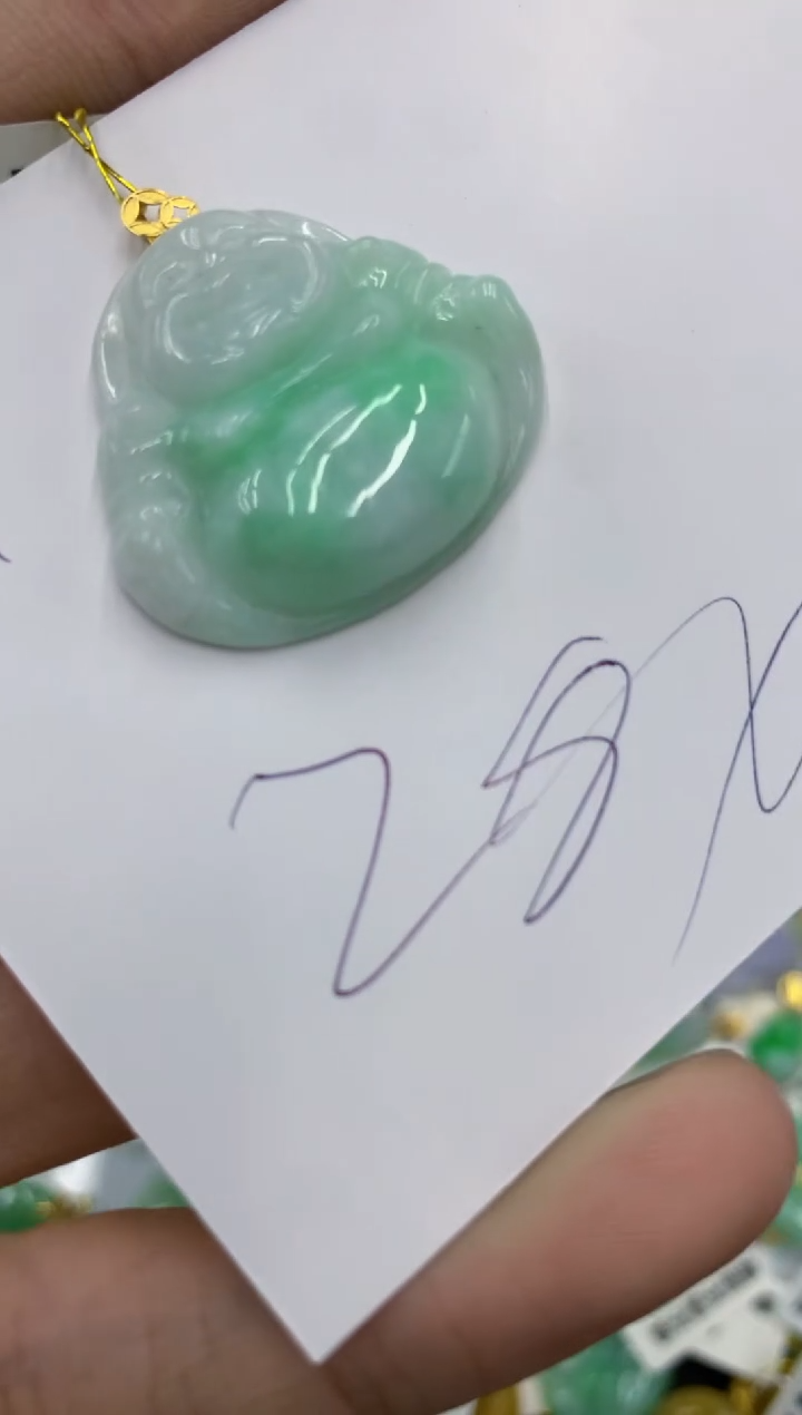 【闪购商品】翡翠颈饰18K金镶嵌号链接111111