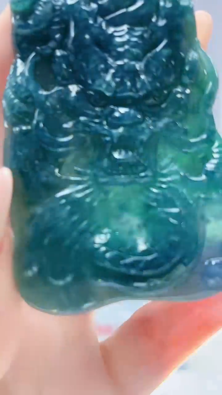 【闪购商品】定制翡翠未镶嵌5153DD-毛货挂件182