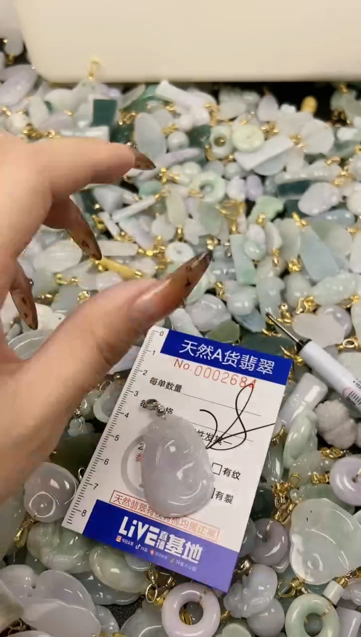 【闪购商品】翡翠颈饰未镶嵌天然A货翡翠