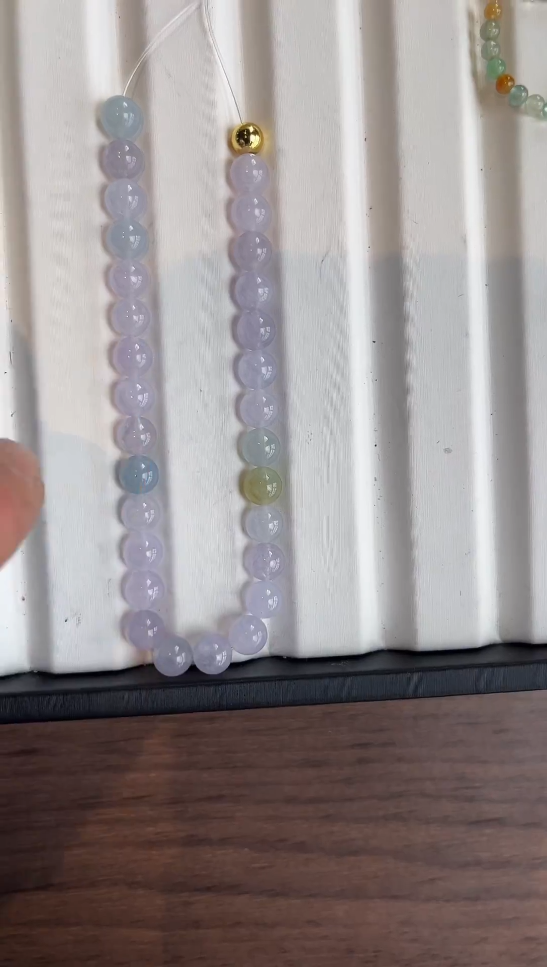 散珠翡翠翡翠手串卡7