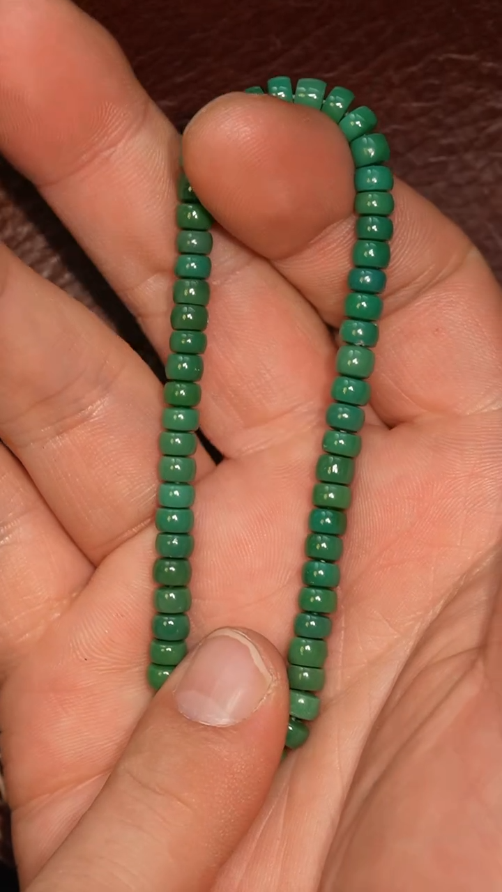 未镶嵌绿松石套链冲赛康胡子哥，DIY一152