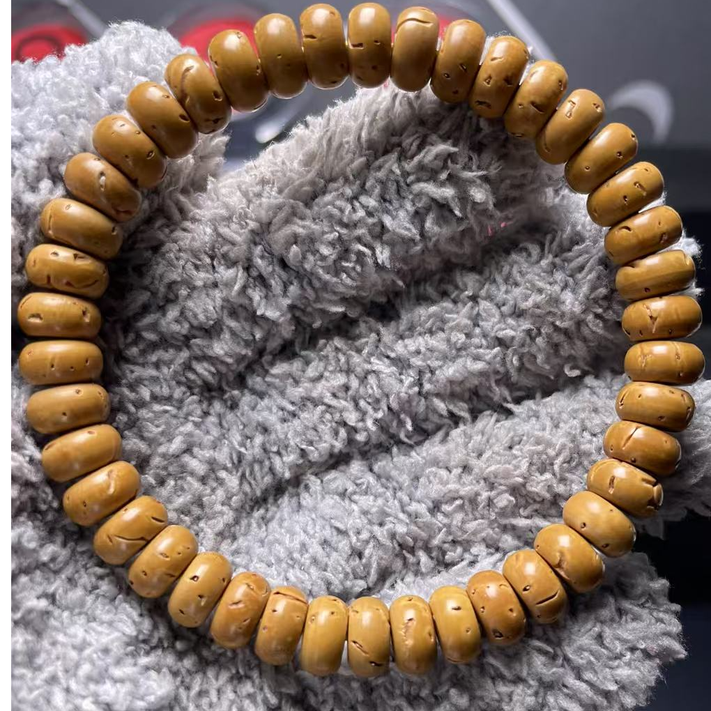 桃核核片手串单圈