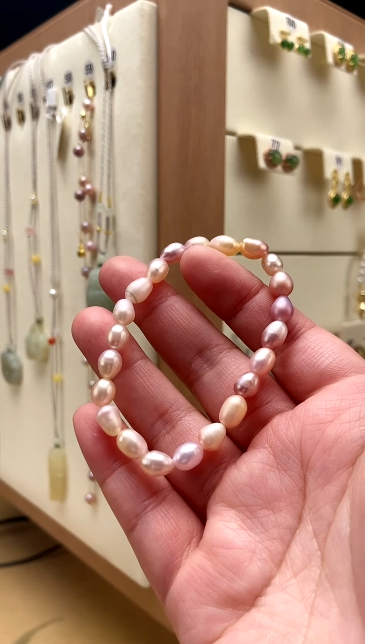 【闪购商品】淡水珍珠手绳未镶嵌不规则珍珠手串