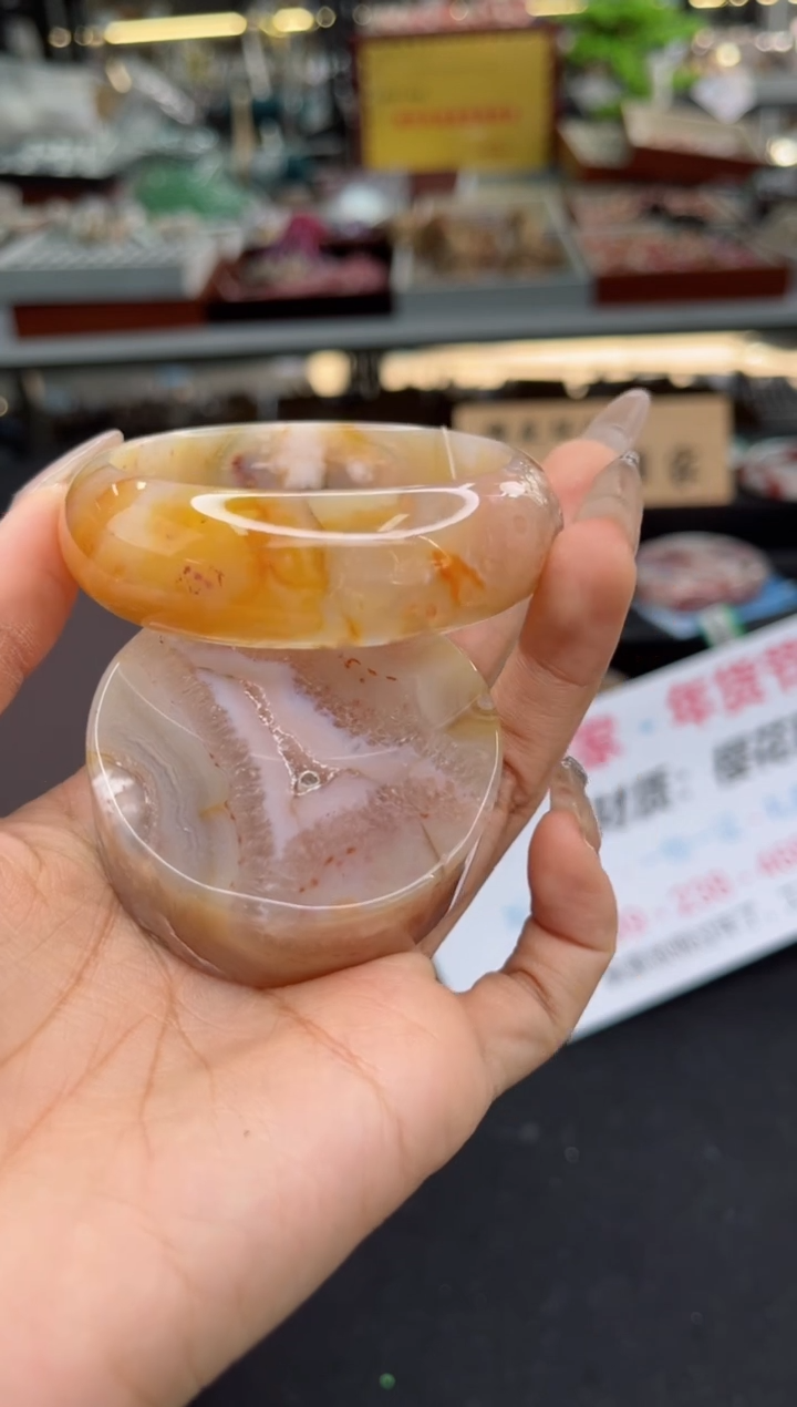 【闪购商品】石英质玉手镯未镶嵌54圈口（赠品镯心）3567127