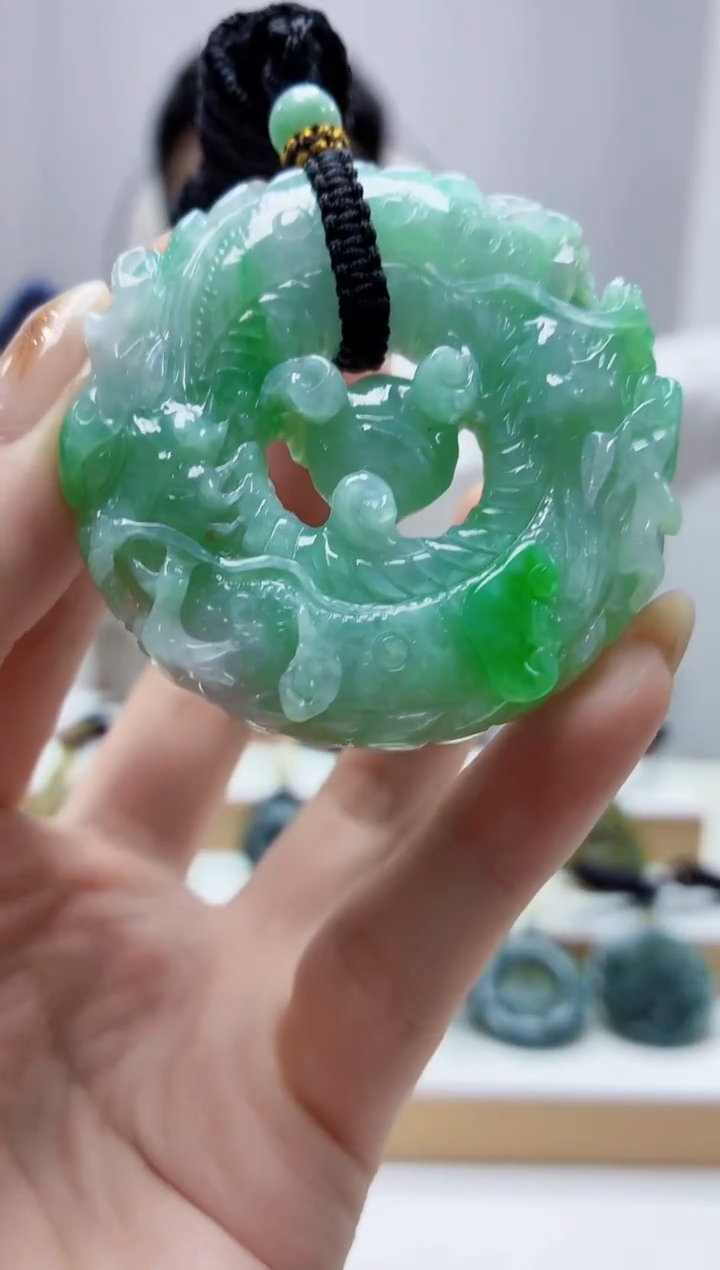 未镶嵌定制翡翠5028jw-毛货挂件90