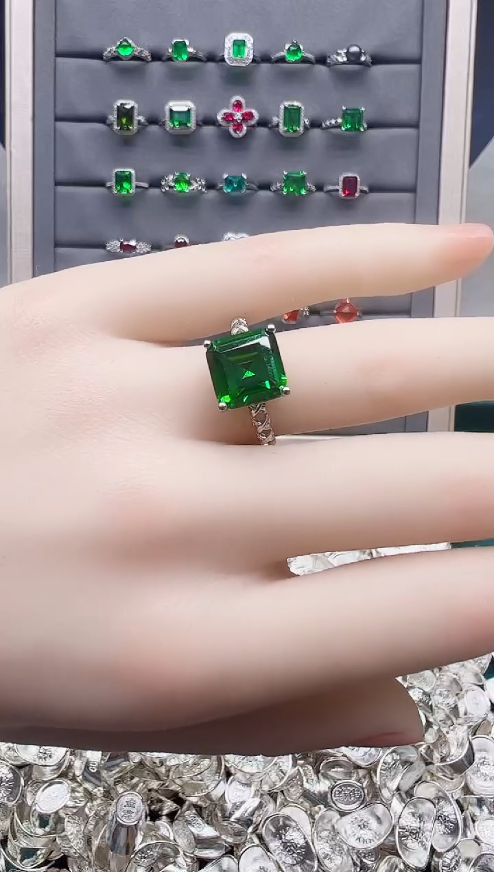 【闪购商品】碧玺戒指银S925镶嵌来了