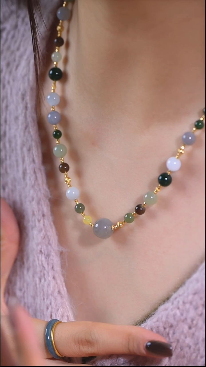 泥塑HETIAN 多宝脖链