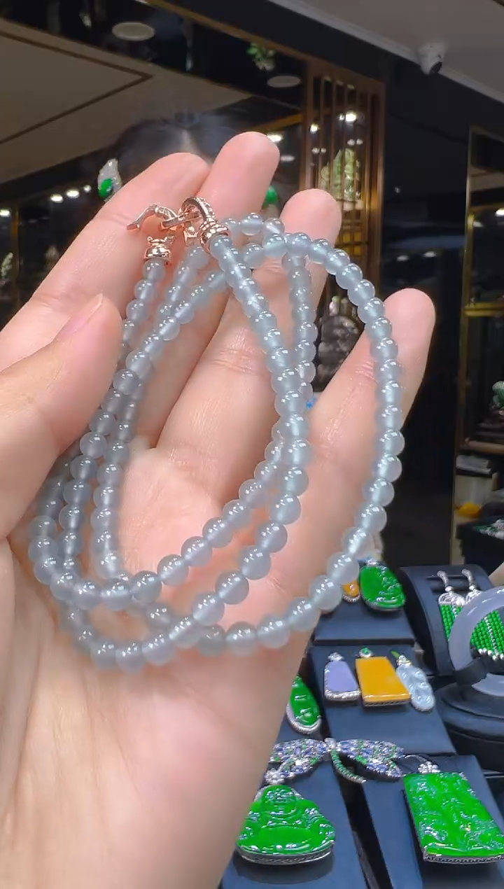 翡翠未镶嵌项链106（多样性发其一）